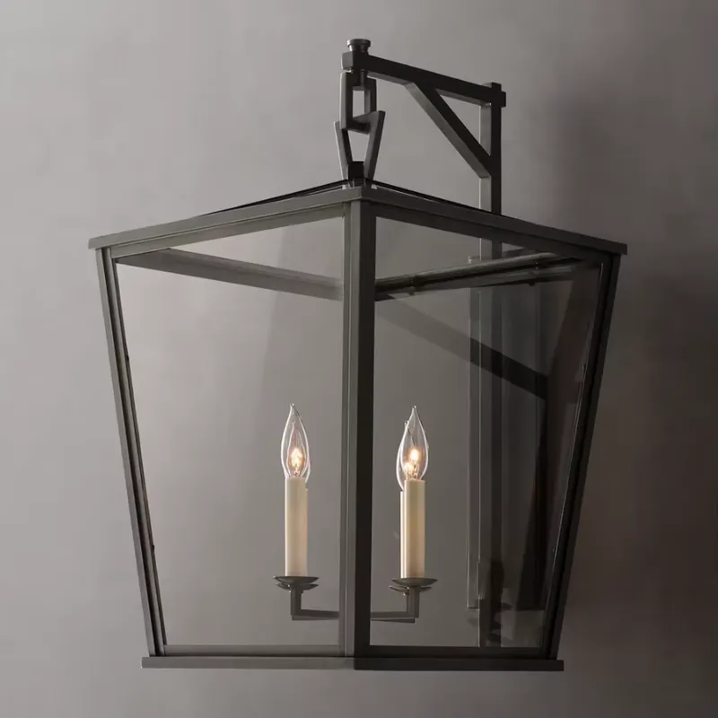 Outdoor Lighting For Home - Yihaoカスタム大型背の高いブラケット付きウォールランタン、屋内外兼用ウォールライト、寝室用パーソナライズホームウォールランプ