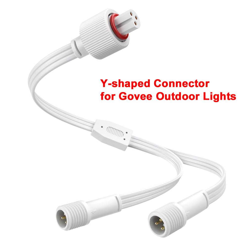 Outdoor Lighting Cable - Govee 屋外ライト用 Y 字型コネクタ IP68 防水延長コードディストリビューター
