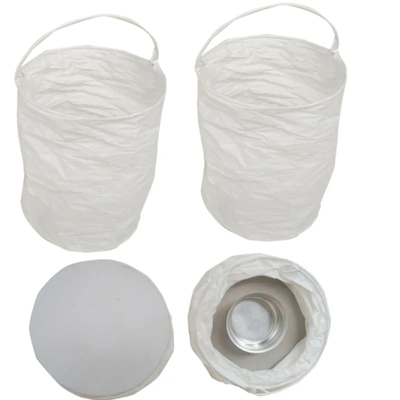 Outdoor Lighting Year Round - 最高品質 4 個 DIY ホワイトストレートペーパーランタンライト円筒形ペーパーランタン結婚式パーティークリスマステーブル屋外吊り下げ用
