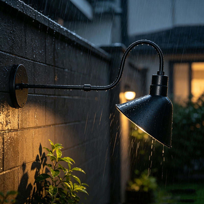 Outdoor Lighting Garage - 防水屋外壁ランプ金属製壁取り付け照明器具インダストリアルレトロ E27 防水外壁ライトポーチガレージ中庭用