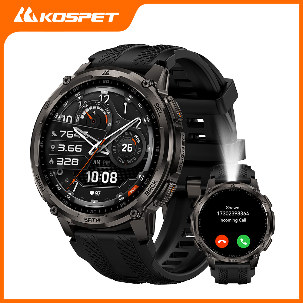 Outdoor Lighting For Steps - KOSPET TANK T4C スマートウォッチ メンズ アウトドア