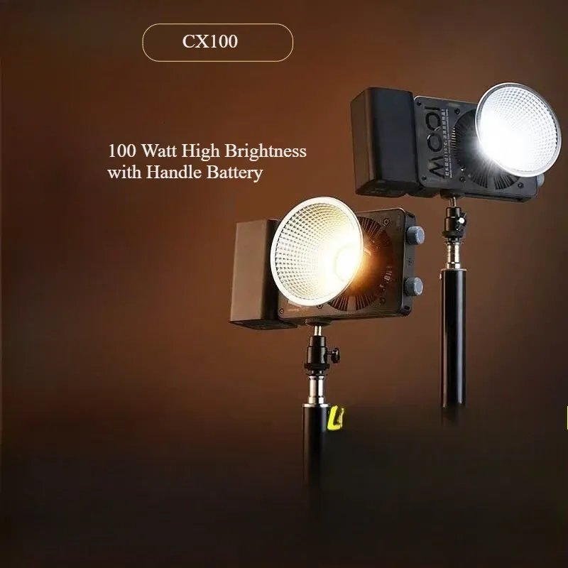 Outdoor Lighting Video Shooting - CINEPEER CX100 100W プロ仕様 ポータブルフィルライト 室内/屋外ビデオ撮影