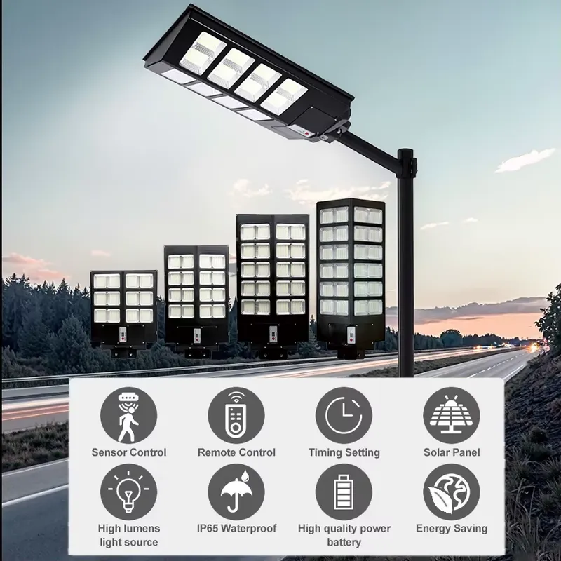 Outdoor Lighting Motion Sensor - 9WソーラーLED街路灯 屋外モーションセンサー 8000K 防水IP65 道路壁ランプ