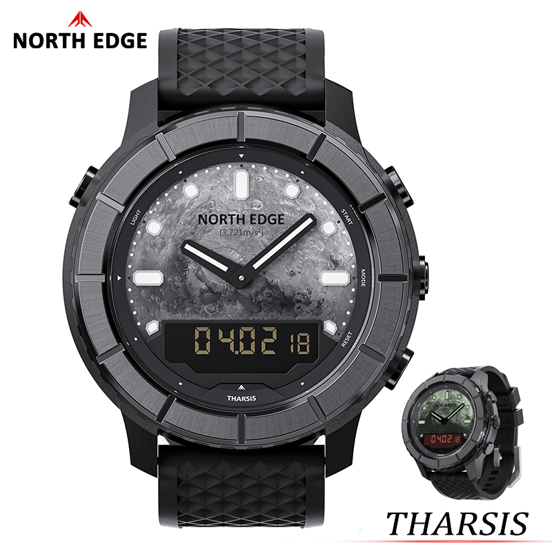 Outdoor Lighting For Steps - NORTH EDGE 2026 THARSIS メンズ カーボンファイバー腕時計