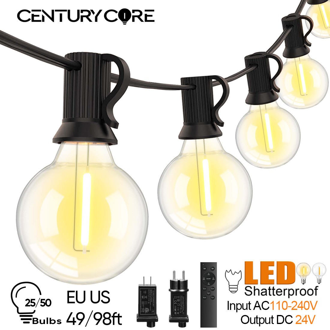 Outdoor Lighting Year Round - 15 メートル 30 メートル LED G40