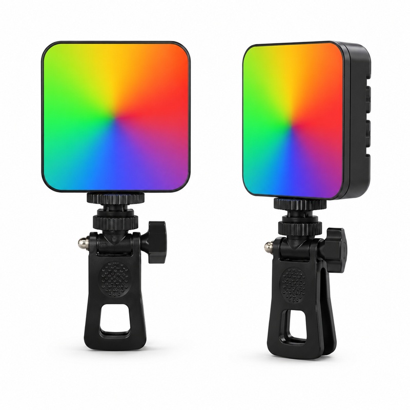 Outdoor Lighting Video Shooting - DY11ミニポータブルクリップオン携帯用フィルライト、ノートパソコン用ソフトセルフィーライト、ライブストリーミング、ビデオ撮影、屋外撮影に最適