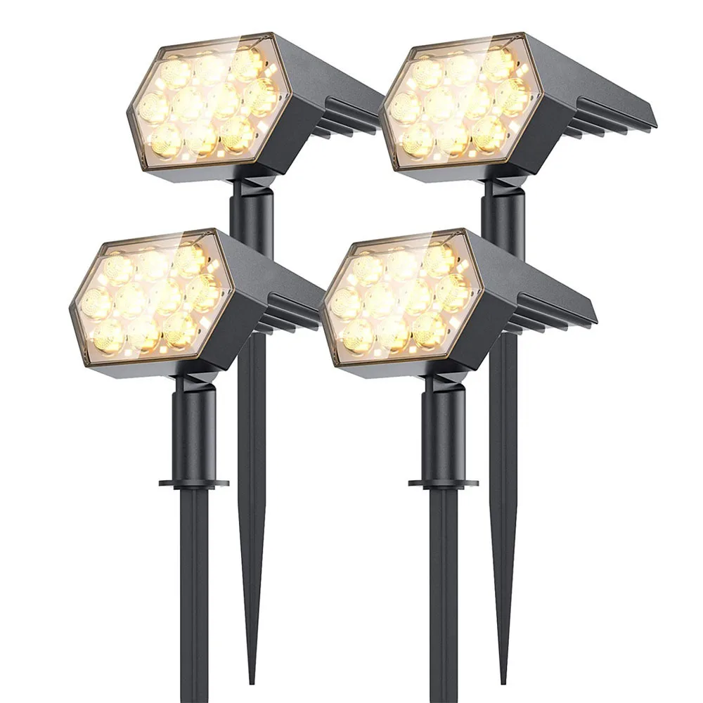 Outdoor Lighting With Outlet - ソーラーライト屋外 92 LED ソーラースポットライト屋外 IP67 防水ソーラーガーデンライト
