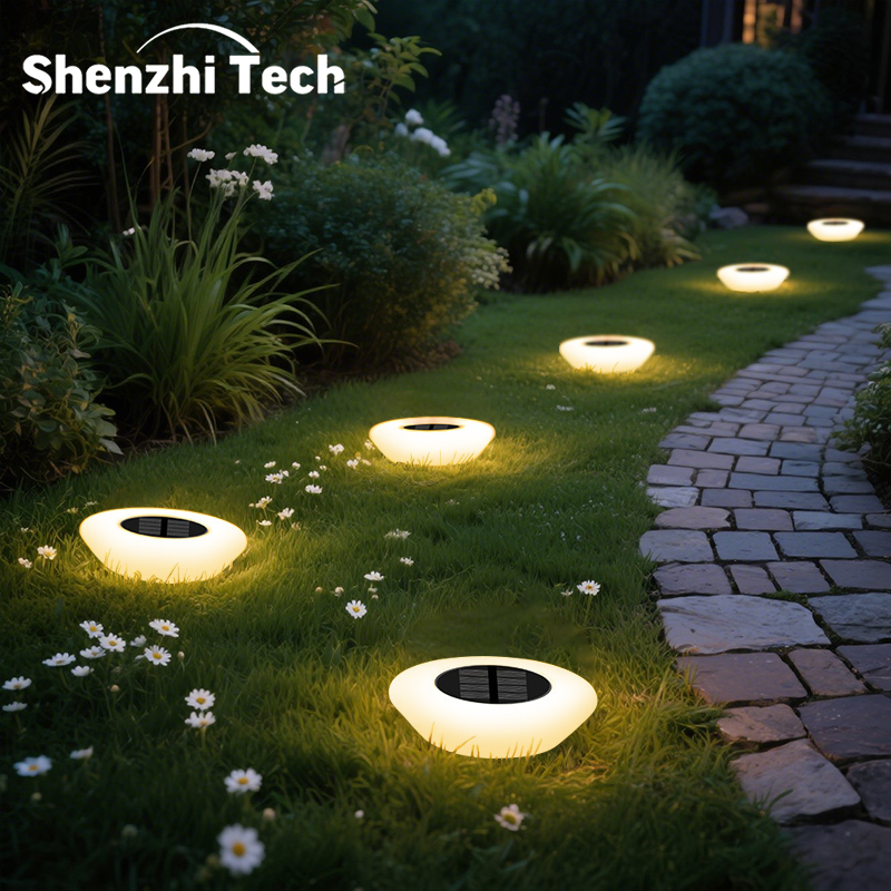 Outdoor Lighting Under Pergola - 1/4個入りソーラーグラウンドライト、クールホワイト/ウォーム、IP65防水屋外LED埋め込みライト、庭園通路芝生用