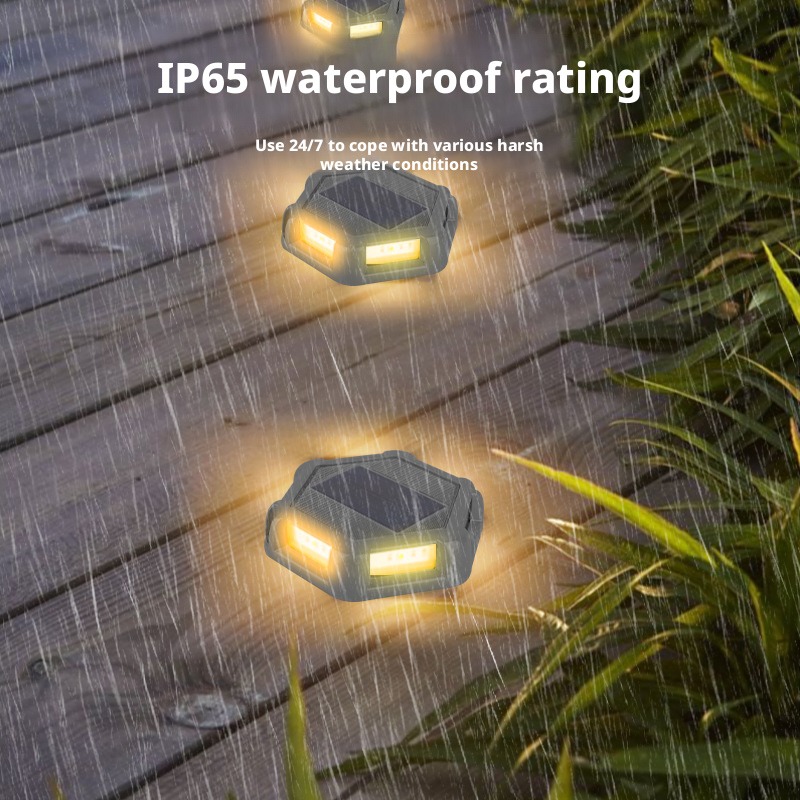 Outdoor Lighting Year Round - 太陽光発電式地下ランプ 屋外防水 丸型地下ライト LED埋め込み式 正方形中庭スパイクランプ アルミニウム