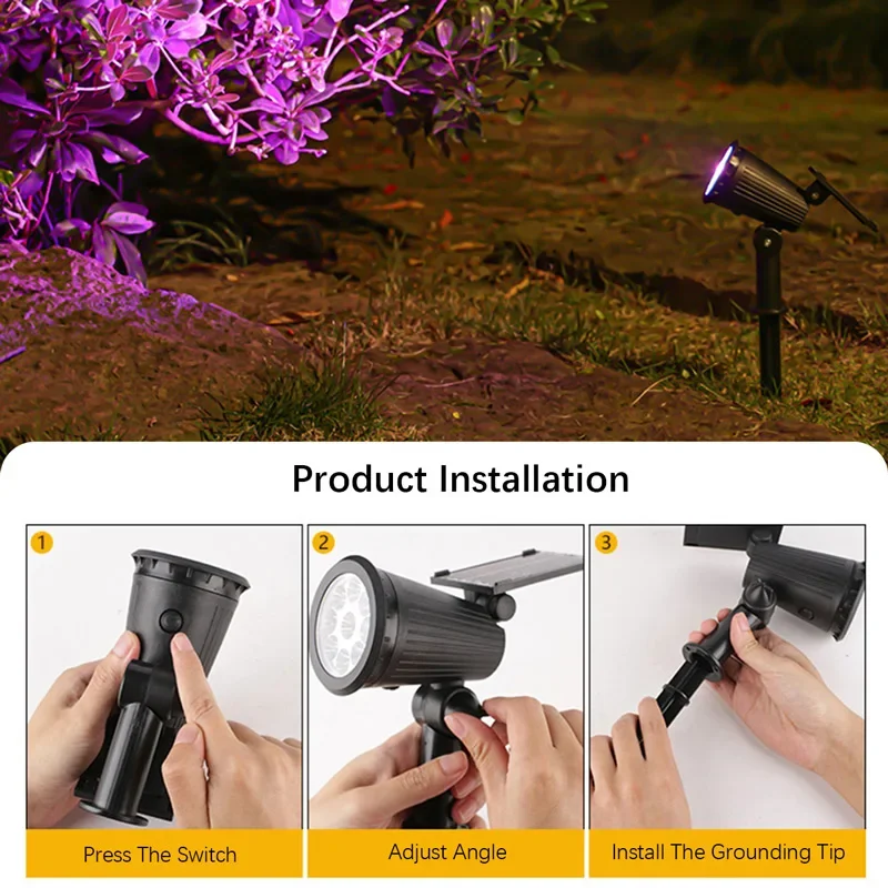 9 LED ソーラースポットライト屋外 IP65 防水明るさ - Outdoor Lighting With Outlet のレビューと価格