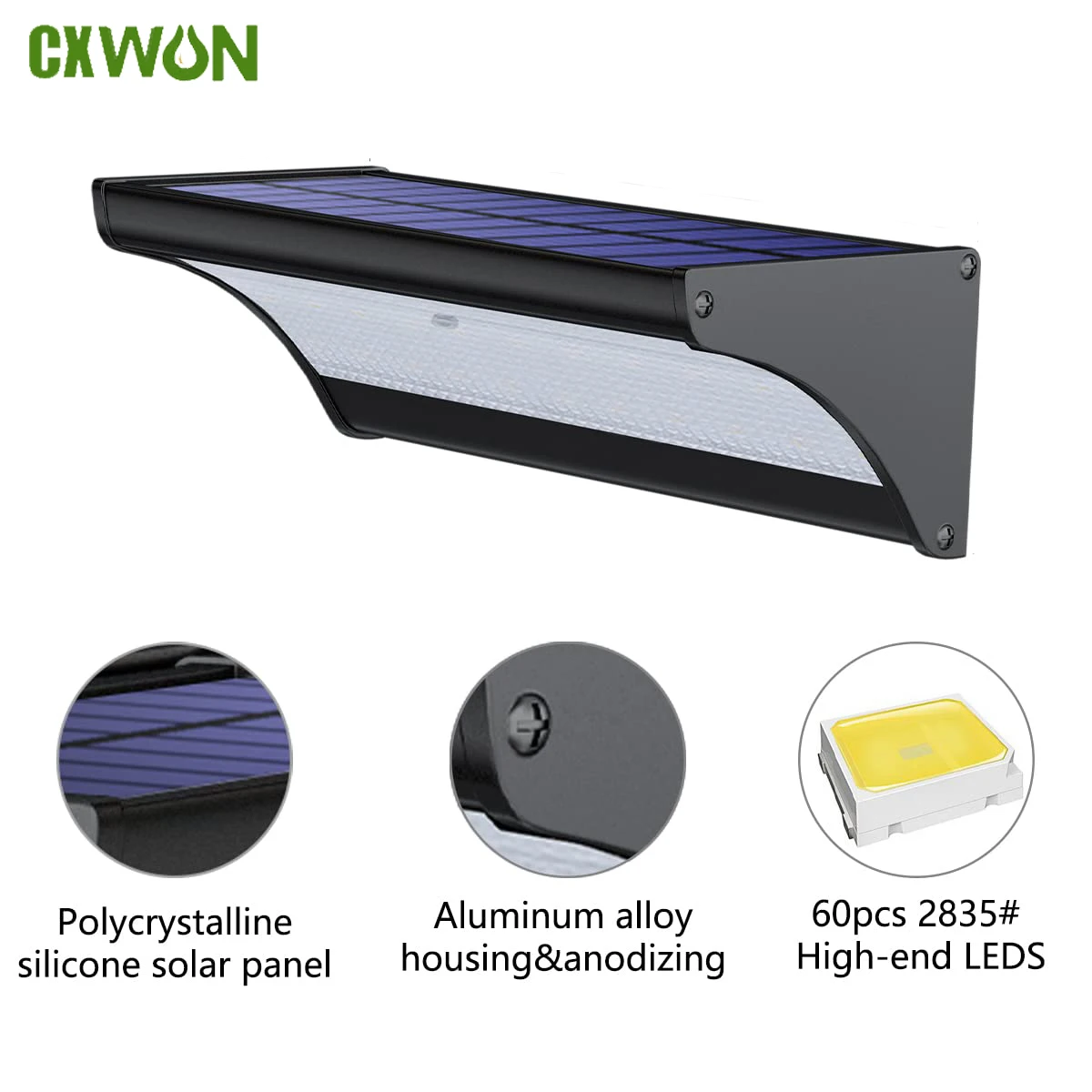60/48Led 屋外ソーラーウォールライトソーラーフラッド - Outdoor Lighting With Outlet のレビューと価格