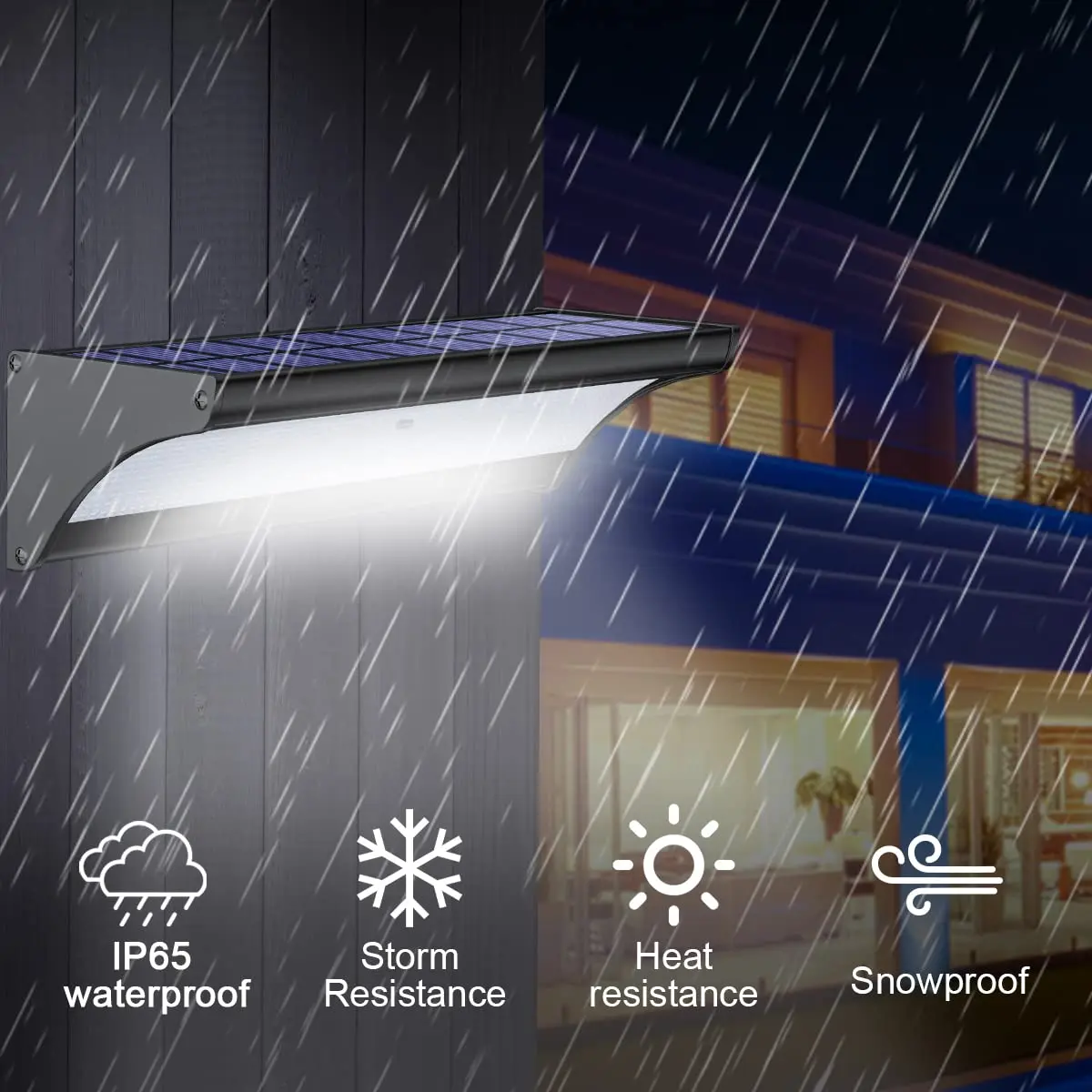 60/48Led 屋外ソーラーウォールライトソーラーフラッド - Outdoor Lighting With Outlet のレビューと価格