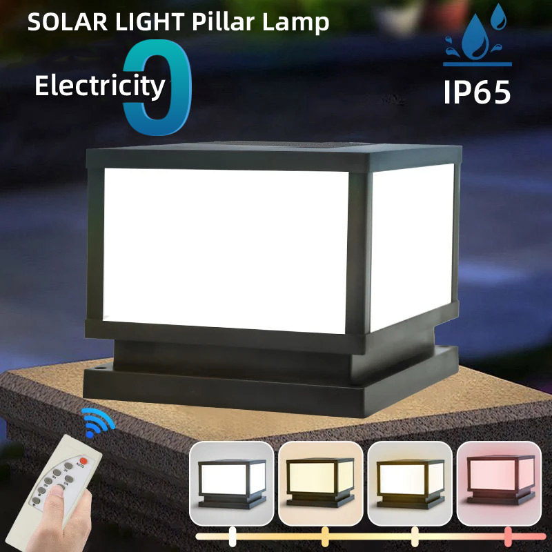 LED ソーラーライト屋外防水ソーラーコラムライト古典的なス - Outdoor Lighting With Outlet のレビューと価格