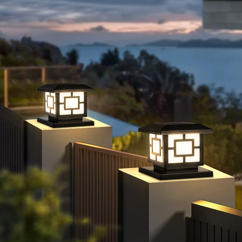 LED ソーラーライト屋外防水ソーラーコラムライト古典的なス - Outdoor Lighting With Outlet のレビューと価格