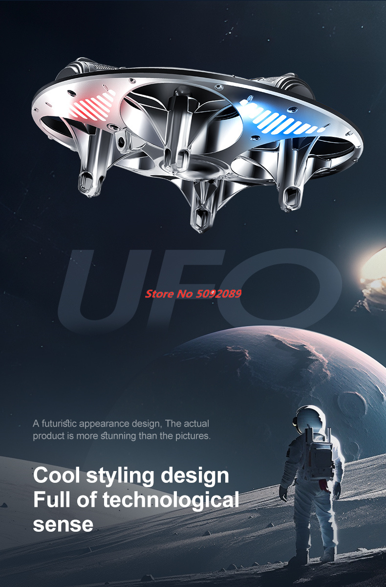 スマート姿勢保持ホバーミニリモコンヘリコプターUFO 2.4 - Outdoor Lighting Cable のレビューと価格