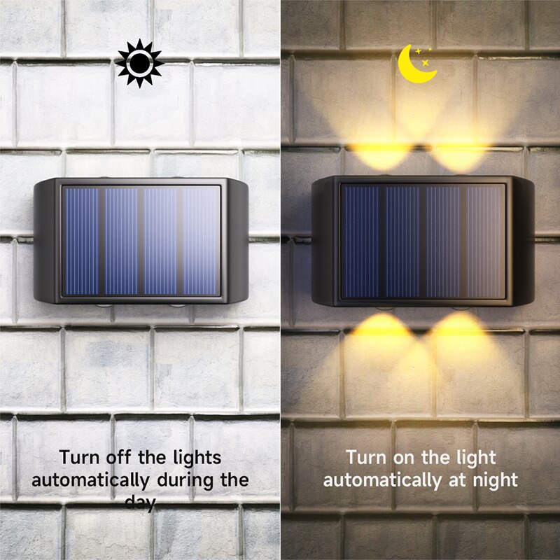 屋外ソーラーライト 4LED 6LED 8LED 上下発光庭 - Outdoor Lighting With Outlet のレビューと価格