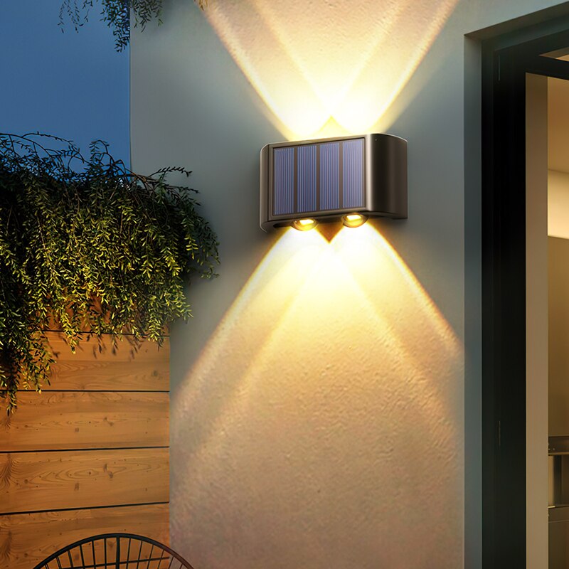 屋外ソーラーライト 4LED 6LED 8LED 上下発光庭 - Outdoor Lighting With Outlet のレビューと価格