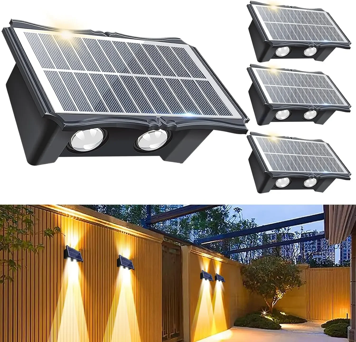 屋外ソーラーランプ,装飾ライト,上下に照明,庭,温室,バルコ - Outdoor Lighting With Outlet のレビューと価格