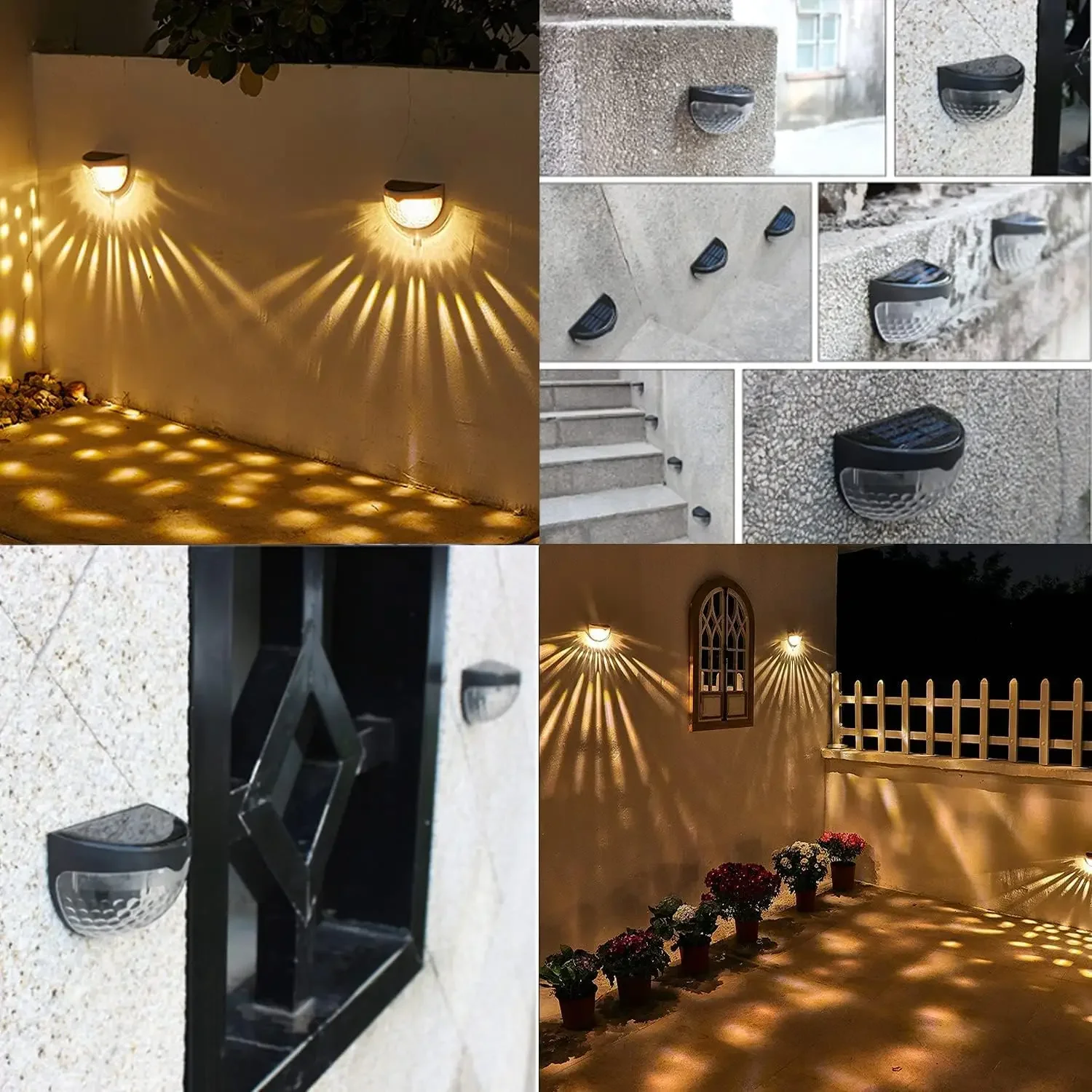 LED ソーラーライト屋外壁ランプエネルギーガーデンランプ防 - Outdoor Lighting Under Pergola のレビューと価格