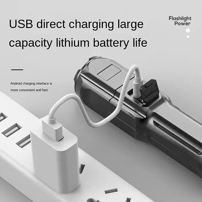 LED キャンプトーチ懐中電灯ハイパワー充電式 USB スポ - Outdoor Lighting Battery Powered のレビューと価格