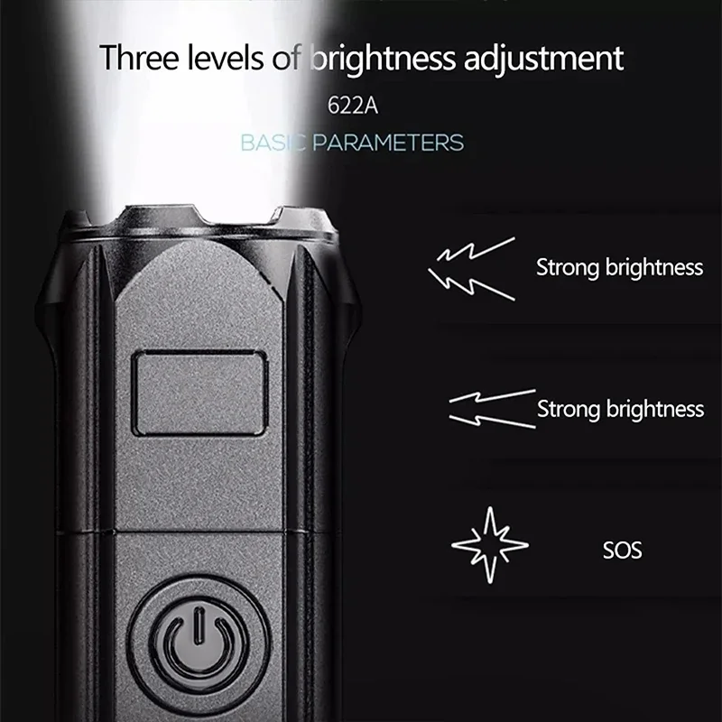 LED キャンプトーチ懐中電灯ハイパワー充電式 USB スポ - Outdoor Lighting Battery Powered のレビューと価格