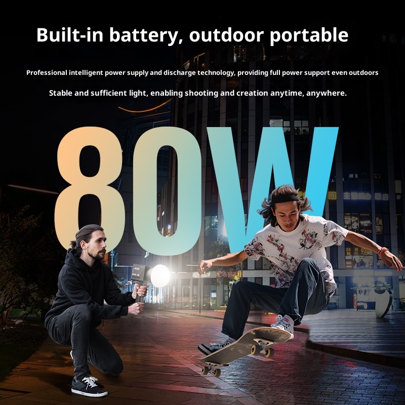 ZGRL80 80W COB ハンドヘルドビデオライト 強力 - Outdoor Lighting Video Shooting のレビューと価格