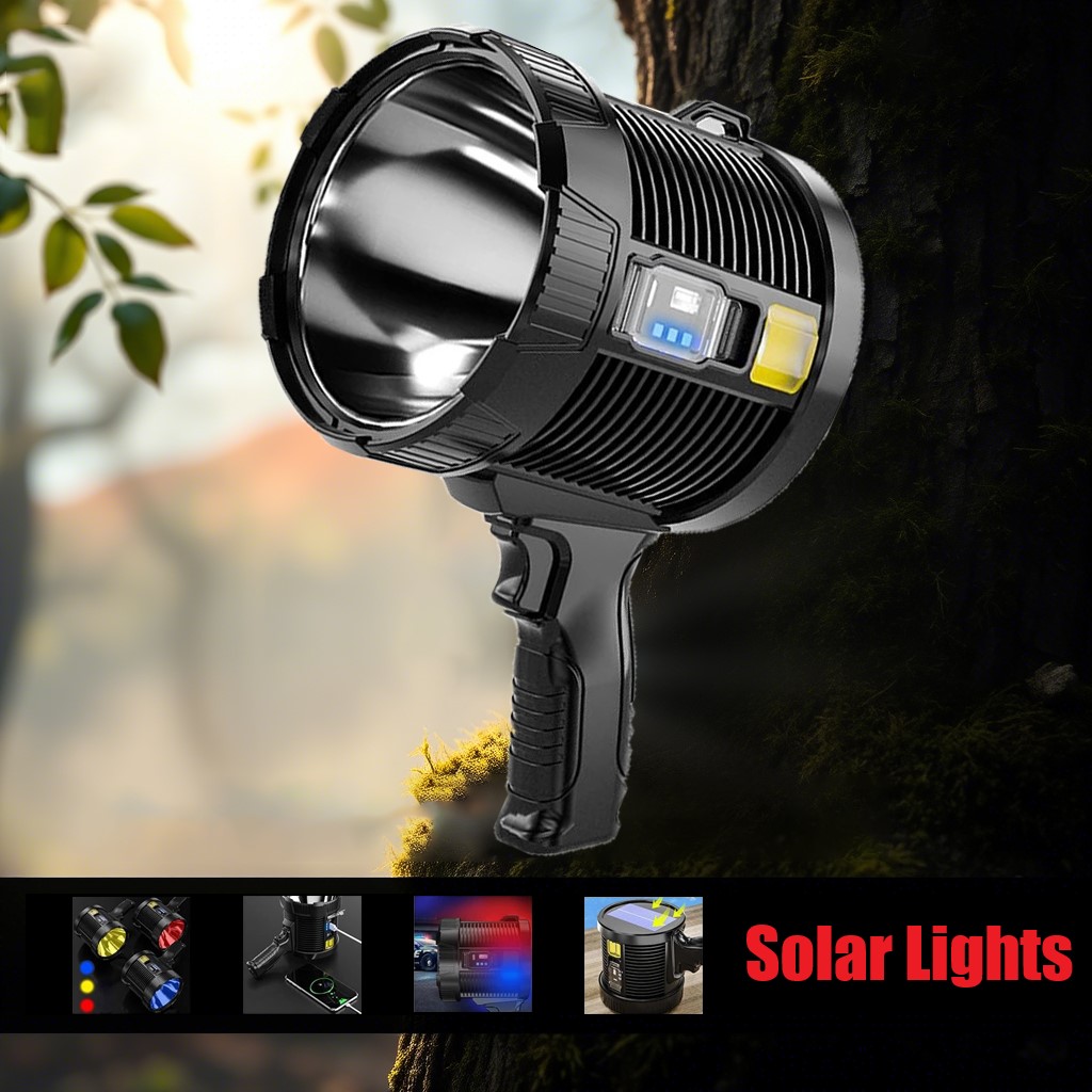 XHP90 超高輝度 LED 懐中電灯 XHP70 COB  - Fire Torch Solar のレビューと価格