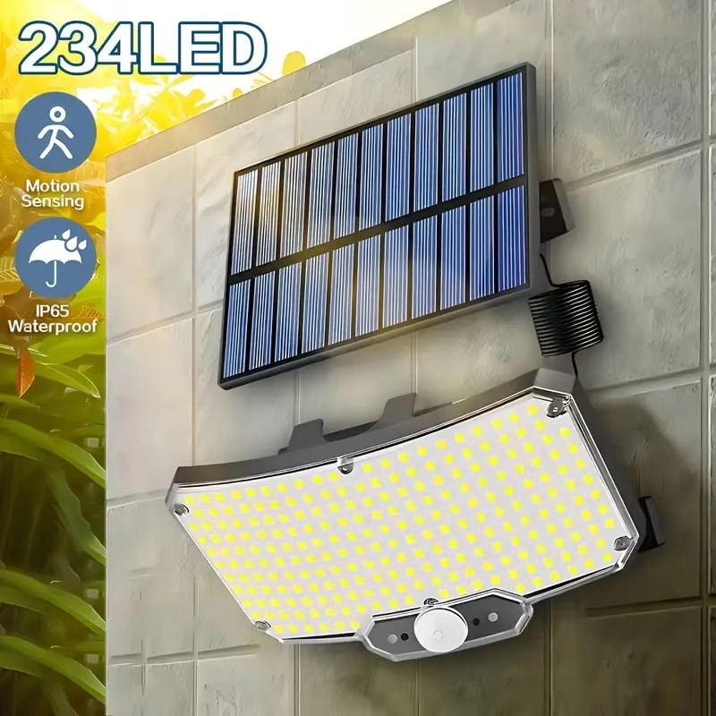 234LED ソーラー屋外ライト モーションセンサー 超高輝 - Outdoor Lighting Patio のレビューと価格