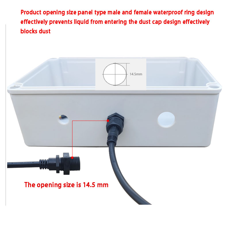 IP68防水パネルマウントコネクタ 2/3/4/5ピン オス - Outdoor Lighting Joint Box のレビューと価格