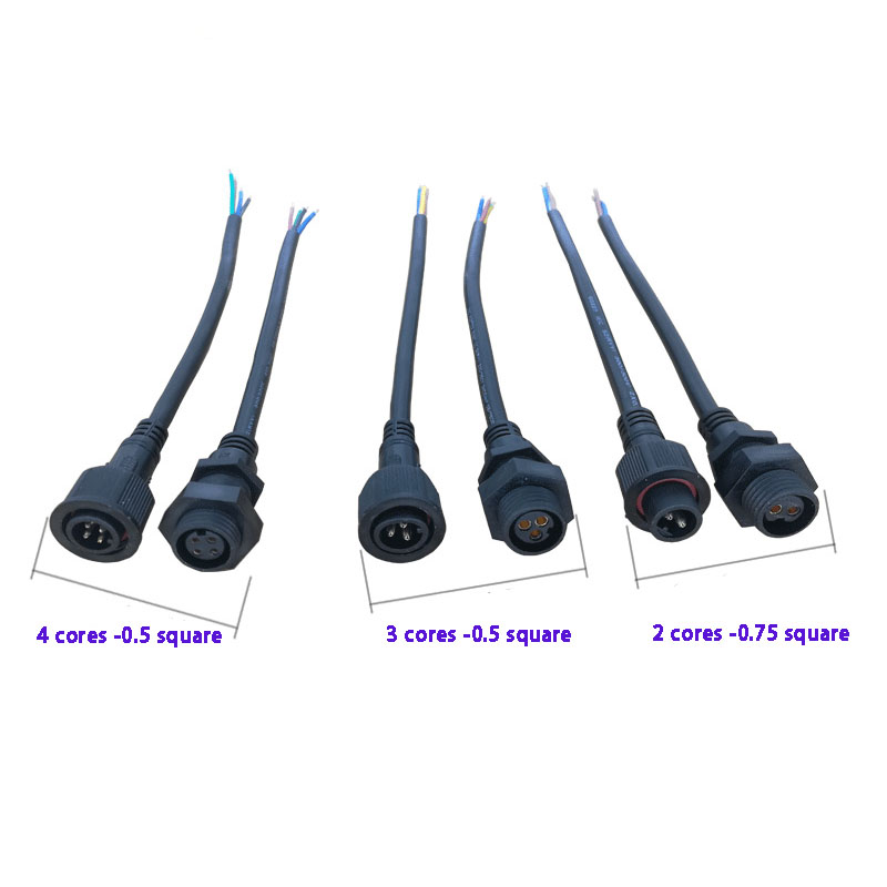 IP68防水パネルマウントコネクタ 2/3/4/5ピン オス - Outdoor Lighting Joint Box のレビューと価格