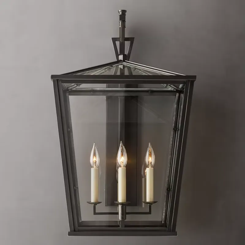 Yihaoカスタム大型背の高いブラケット付きウォールランタン - Outdoor Lighting For Home のレビューと価格