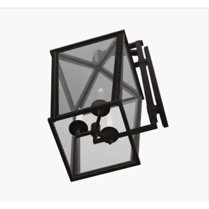 Yihaoカスタム大型背の高いブラケット付きウォールランタン - Outdoor Lighting For Home のレビューと価格