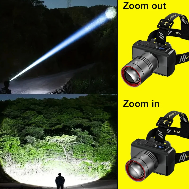 2026 LEDデジタル充電式ヘッドランプ 超高輝度ヘッドL - Outdoor Lighting Motion Sensor のレビューと価格