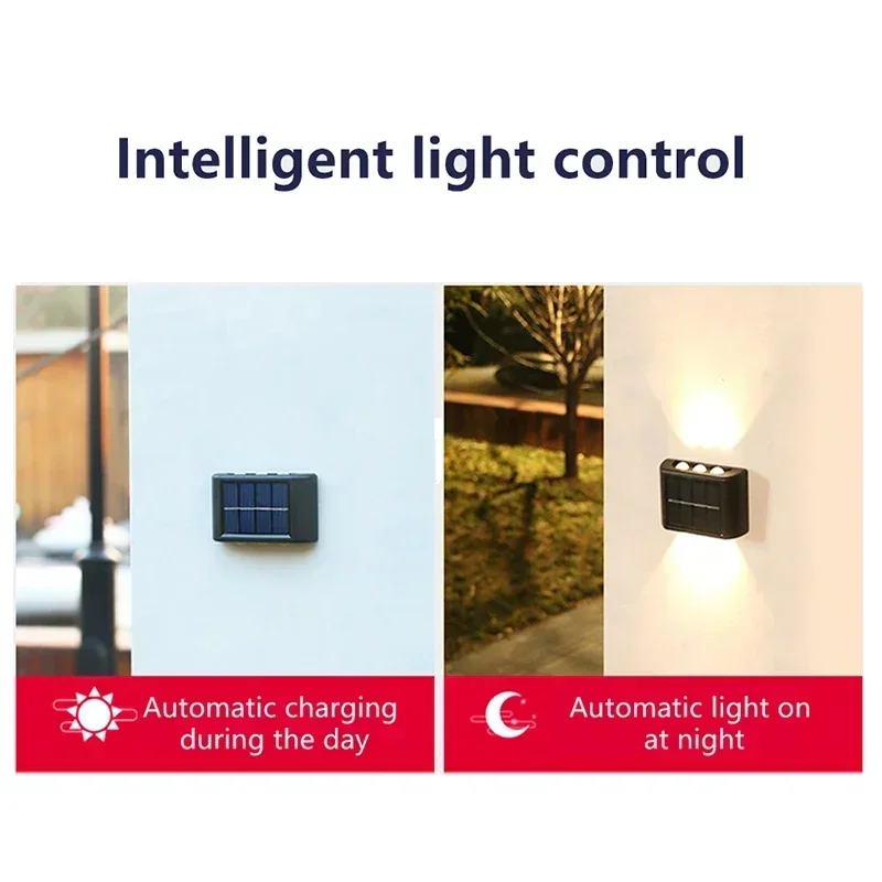 COB ソーラーウォールランプ屋外防水ソーラーライト上下凸レ - Outdoor Lighting And Landscape のレビューと価格