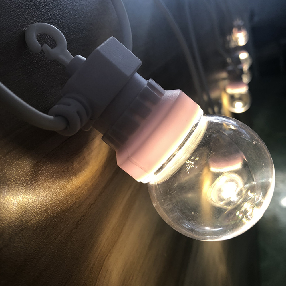 IP65 G50 ホワイトケーブル ミルキーボール ストリン - Outdoor Lighting Cable のレビューと価格