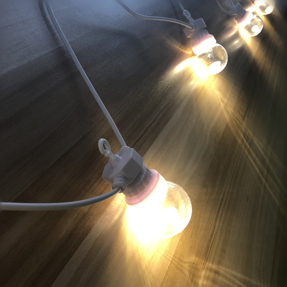 IP65 G50 ホワイトケーブル ミルキーボール ストリン - Outdoor Lighting Cable のレビューと価格