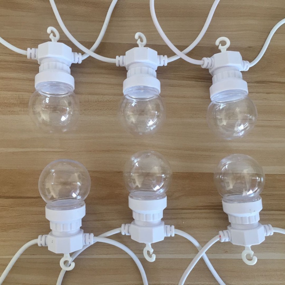 IP65 G50 ホワイトケーブル ミルキーボール ストリン - Outdoor Lighting Cable のレビューと価格