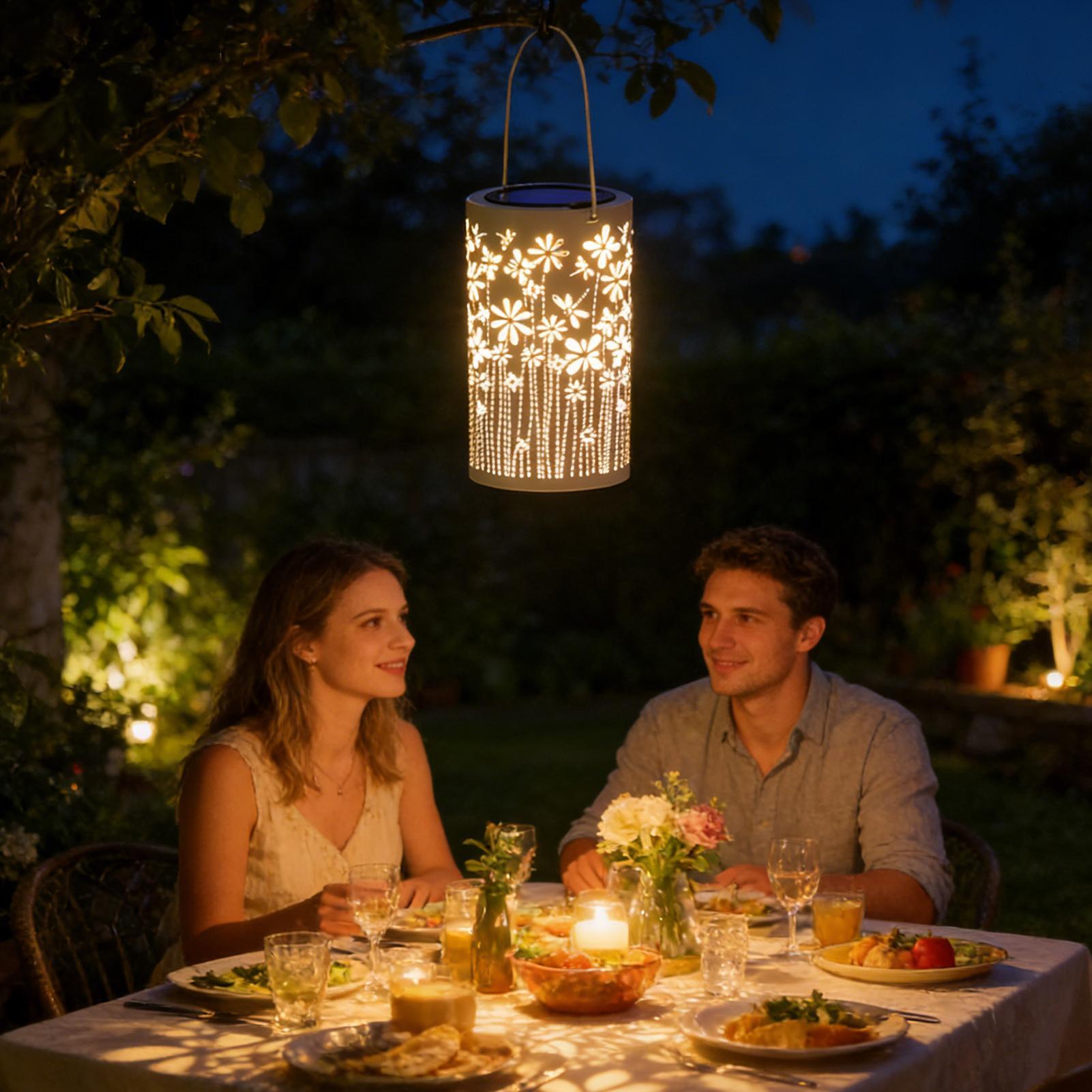ソーラーハンギングランタン防水フラワーランプ装飾ソーラーライ - Outdoor Lighting And Landscape のレビューと価格