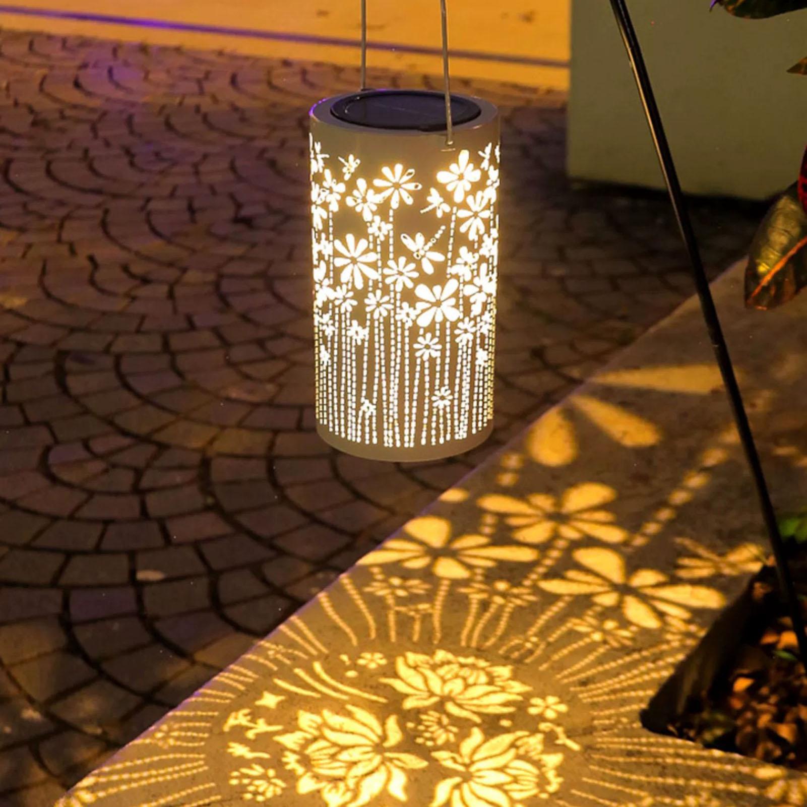 ソーラーハンギングランタン防水フラワーランプ装飾ソーラーライ - Outdoor Lighting And Landscape のレビューと価格
