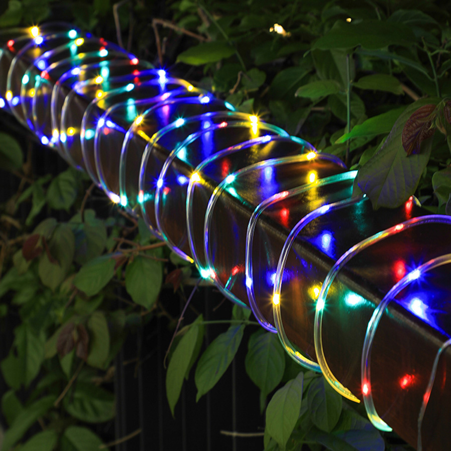LED屋外ソーラーロープチューブフェアリーライト防水32M  - Outdoor Lighting Year Round のレビューと価格