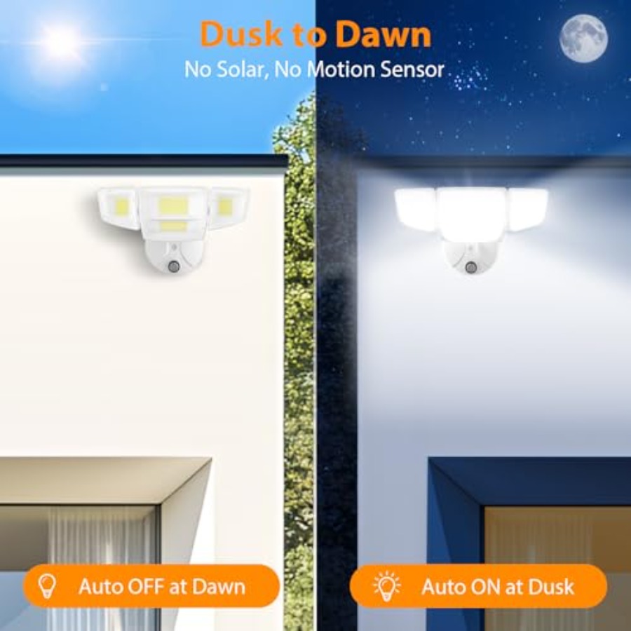 90W夕暮れから夜明けまで点灯する屋外照明、10,000LM - Outdoor Lighting Garage のレビューと価格