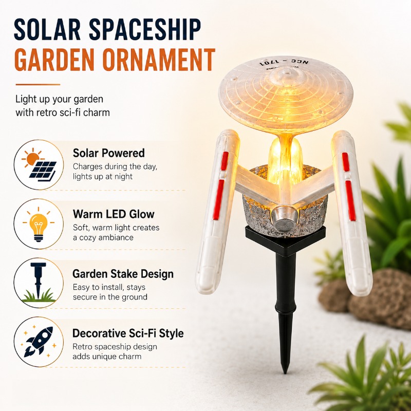 スタートレック USS エンタープライズ ソーラーガーデンス - Outdoor Lighting Under Pergola のレビューと価格