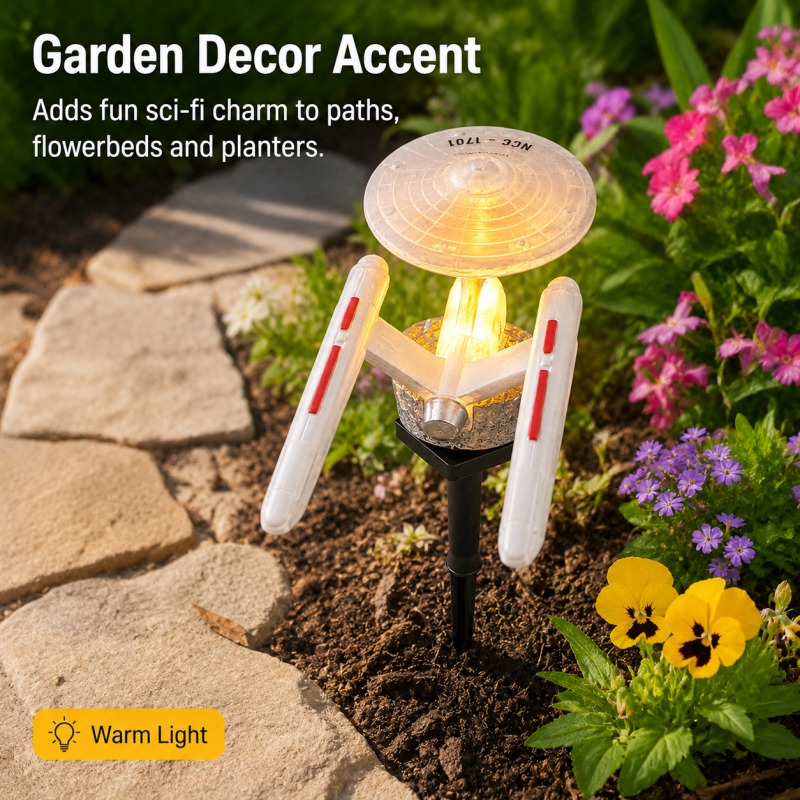スタートレック USS エンタープライズ ソーラーガーデンス - Outdoor Lighting Under Pergola のレビューと価格