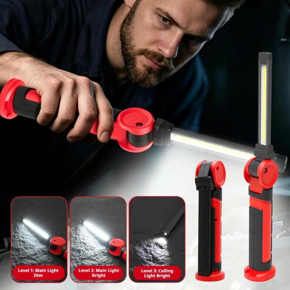 1/2/3ポータブル折りたたみ式磁気LED作業灯、調整可能な - Outdoor Lighting Garage のレビューと価格