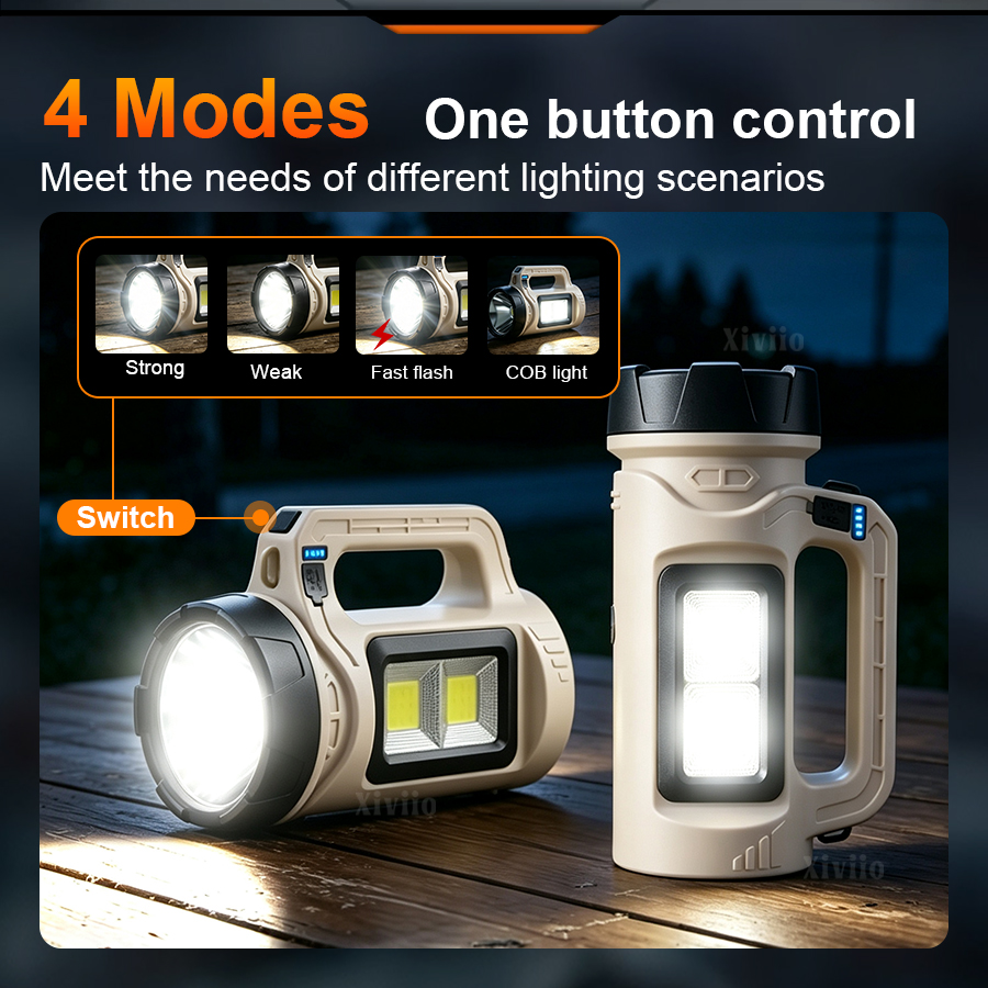 マルチシーンハンドヘルド LED トーチソーラー Type- - Fire Torch Solar のレビューと価格