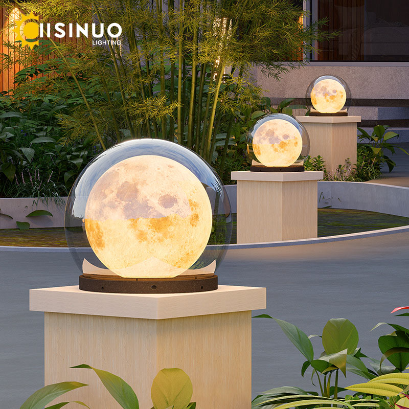 月の柱の形をした防水LEDライト,創造的な丸い風景,家の装飾 - Outdoor Lighting Year Round のレビューと価格