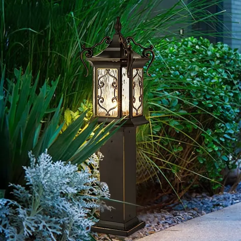 欧州スタイルIP65防水アルミ製LED芝生ライト、屋外コミュ - Outdoor Lighting And Landscape のレビューと価格