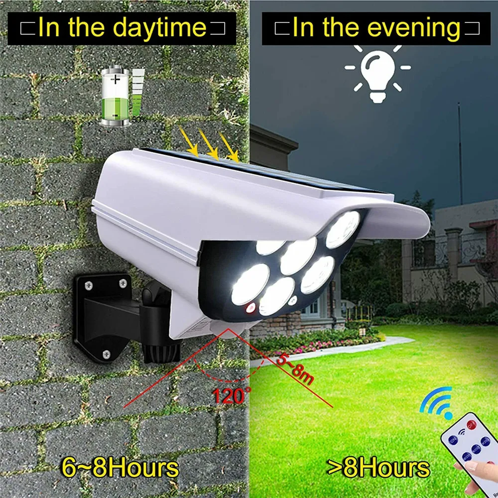 屋外ソーラーライトモーションセンサーセキュリティダミーカメラ - Outdoor Lighting Motion Sensor のレビューと価格