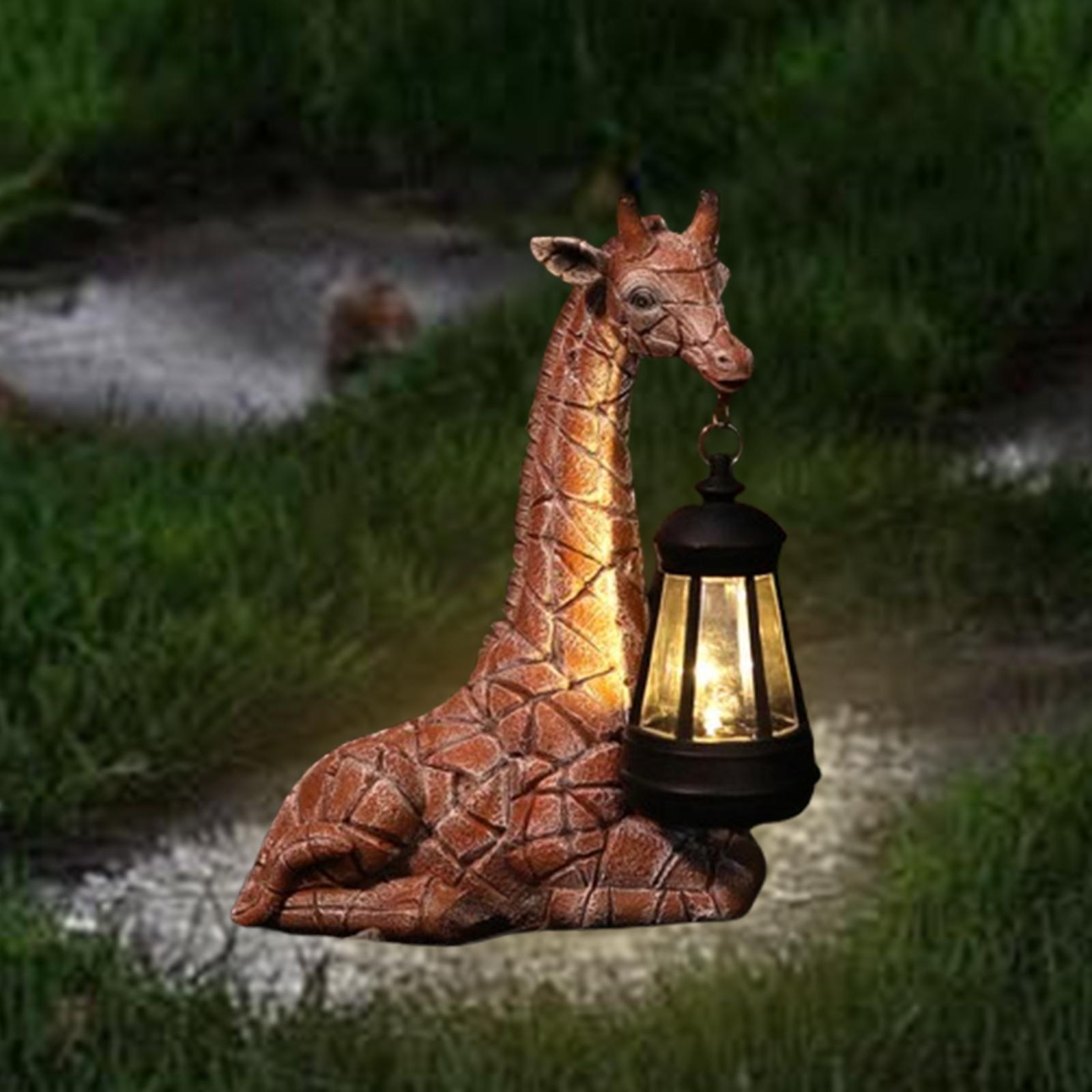 ソーラーランタンライト付きガーデンキリン像、マイクロランドス - Outdoor Lighting Collections のレビューと価格