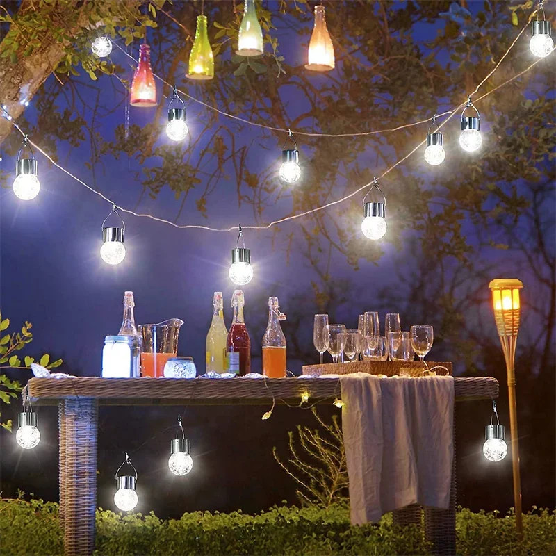 1/3/5 個太陽光発電屋外吊り下げライトカラフルな LED - Outdoor Lighting Under Pergola のレビューと価格